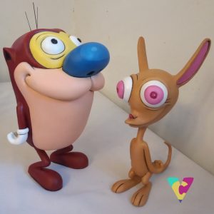 Ren and Stimpy figures
