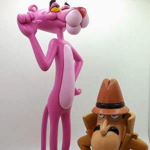 Pink Panther & inspector Clouseau figures